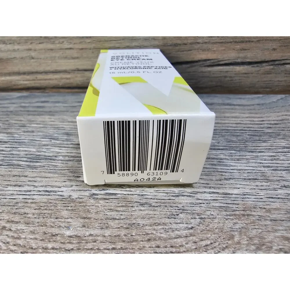 Volition Grenache Retinol Eye Cream .5 Fl Oz Peptides + Hyaluronic Acid